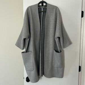 Ann Taylor Factory - cropped sleeve duster (sturdy) - XL